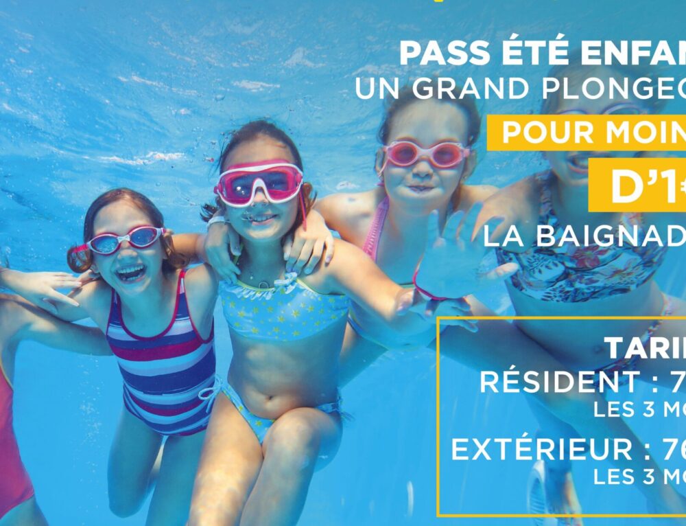 Profitez du Pass Estival enfant avec le centre aquatique Pharéo