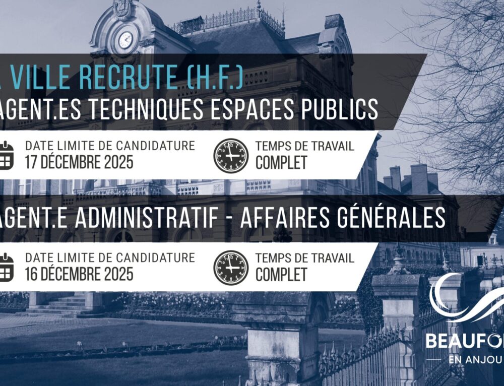 La commune de Beaufort-en-Anjou recrute