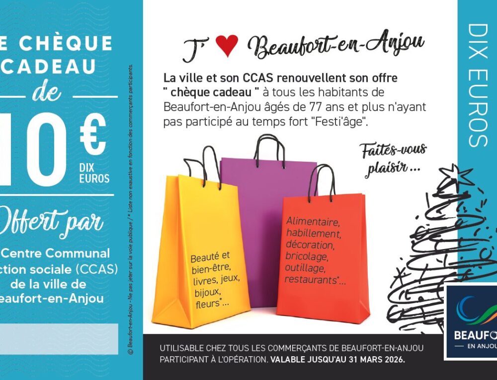 L’opération Chèque-cadeau revient pour nos aînés