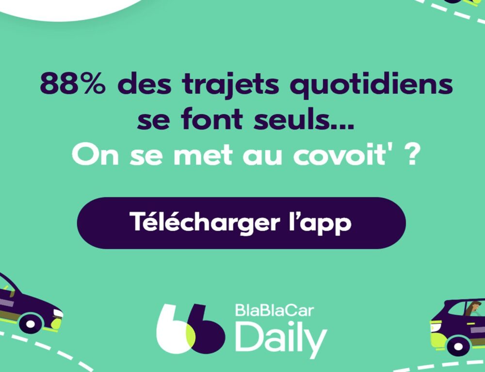 Covoiturage : un partenariat avec BlaBlaCar Daily