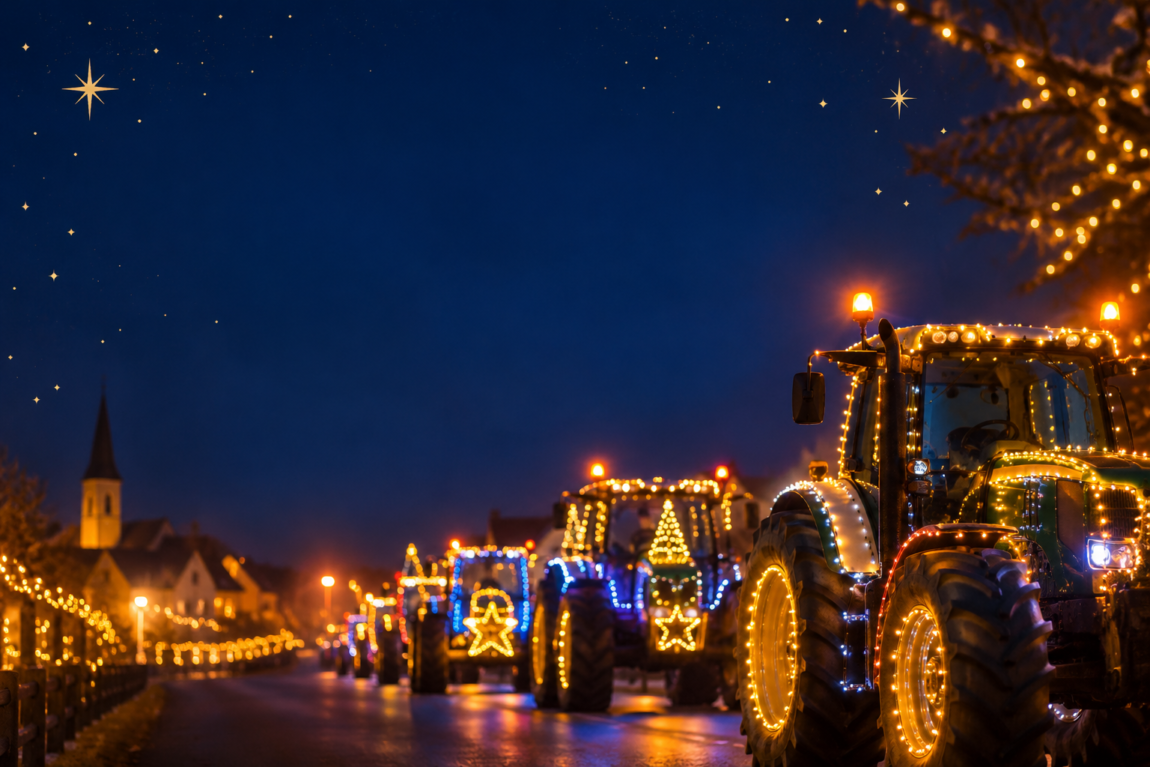 Rejoignez le premier défilé de tracteurs illuminés !